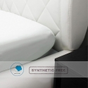 Lenzuolo con angoli per letto singolo 90x200cm in cotone bianco Toronto Offerta