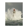Quadro stampa su tela con faro tra le onde La Jument Jean Guichard Offerta