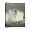 Quadro stampa su tela con faro tra le onde La Jument Jean Guichard Promozione