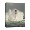 Quadro stampa su tela con faro tra le onde La Jument Jean Guichard Promozione