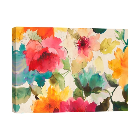 Quadro stampa floreale su tela canvas Harmonic Spring Kelly Parr Promozione