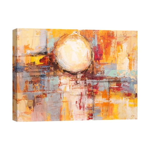 Quadro astratto moderno stampa colorata Riflessi del tramonto Lucas Promozione