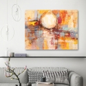 Quadro astratto moderno stampa colorata Riflessi del tramonto Lucas Saldi