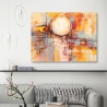 Quadro astratto moderno stampa colorata Riflessi del tramonto Lucas Saldi