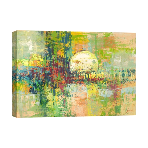 Quadro astratto stampa moderna su tela canvas Luna piena Lucas Promozione