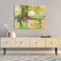 Quadro astratto stampa moderna su tela canvas Luna piena Lucas Saldi