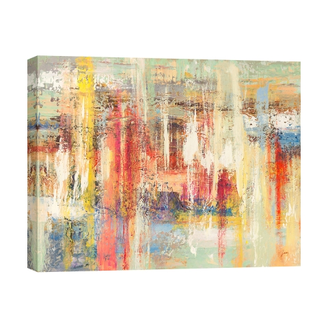 Quadro astratto moderno su tela canvas Colori riflessi Lucas Promozione