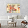 Quadro astratto moderno su tela canvas Colori riflessi Lucas Saldi