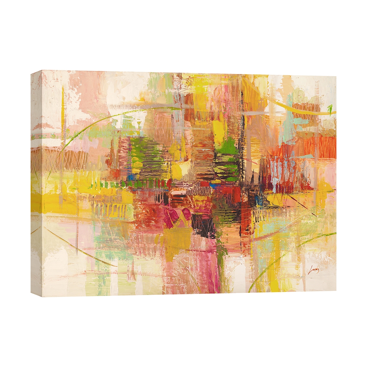 Stampa su tela quadro astratto colorato da soggiorno Estate Lucas Promozione Stampa su tela quadro astratto colorato da soggiorno Estate Lucas Promozione