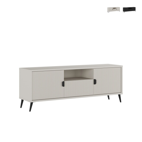 Mobile porta TV basso per salotto 2 ante e cassetto 153x40x61 Danielle Promozione