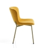 Set 4 sedie moderne in tessuto per sala da pranzo cucina Rann Gold Saldi