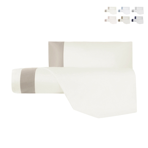 Parure copripiumino per letto singolo cotone raso con federa Heritage Promozione