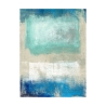 Quadro stampa su tela astratto moderno beige blu Magic Sea Ludwig Maun Offerta