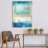 Quadro stampa su tela astratto moderno beige blu Magic Sea Ludwig Maun Vendita