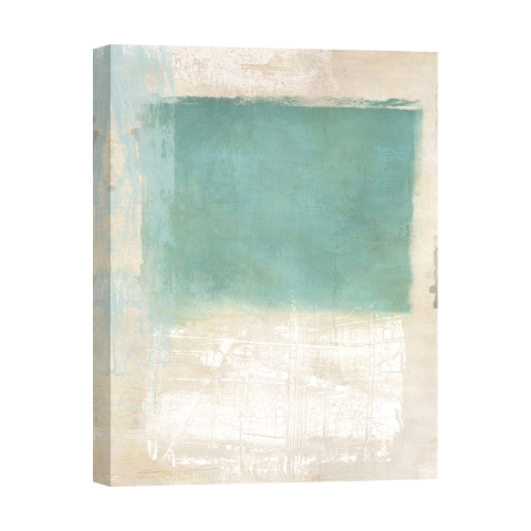 Stampa su tela quadro moderno astratto beige azzurro Libra I Ludwig Maun Promozione