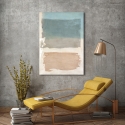 Quadro su tela astratto sfumature beige azzurro Libra II Ludwig Maun Vendita