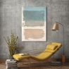 Quadro su tela astratto sfumature beige azzurro Libra II Ludwig Maun Vendita