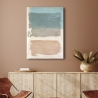 Quadro su tela astratto sfumature beige azzurro Libra II Ludwig Maun Saldi