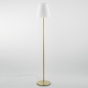 Piantana lampada da terra in metallo dorato diffusore vetro bianco Ares PT Promozione