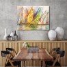Quadro con barche stampa su tela Regata di Primavera Luigi Florio Saldi