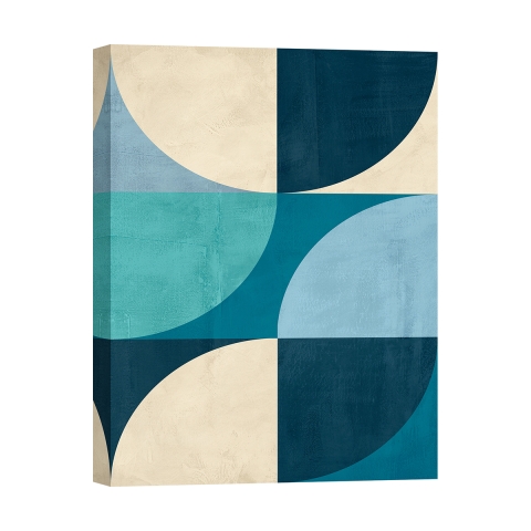 Quadro astratto geometrico stampa su tela Deep Waters Sandro Nava Promozione