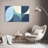 Quadro moderno geometrico stampa su tela astratto Moonlight Sandro Nava Saldi