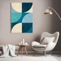 Quadro astratto geometrico stampa su tela Deep Waters Sandro Nava Vendita