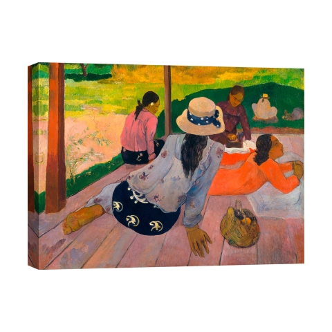 Quadro impressionista stampa su tela canvas The Siesta Paul Gauguin Promozione