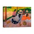 Quadro impressionista stampa su tela canvas The Siesta Paul Gauguin Promozione