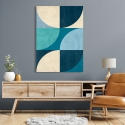 Quadro astratto geometrico stampa su tela Deep Waters Sandro Nava Saldi