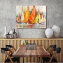 Stampa su tela quadro moderno con barche Regata di colori Luigi Florio Saldi