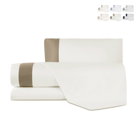 Completo letto una piazza e mezza lenzuola federa cotone raso Heritage Promozione