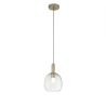 Lampadario a sospensione dorato con diffusore singolo vetro Brandy LS Vendita