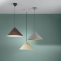 Lampadario a sospensione moderno in metallo con diffusore a cono BigBang Acquisto