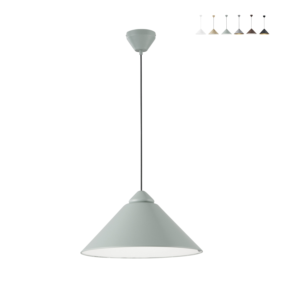 Lampadario a sospensione moderno in metallo con diffusore a cono BigBang Promozione Lampadario a sospensione moderno in metallo con diffusore a cono BigBang Promozione