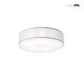 Plafoniera moderna rotonda 57cm in metallo e tessuto colorato Capital Promozione
