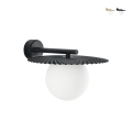 Applique vintage in metallo con diffusore rotondo vetro bianco Chaplin AP Promozione
