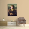 Quadro pop art stampa su tela Leisure Time, Monna Lisa di Matt Spencer Saldi