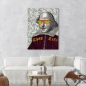 Quadro pop funky art moderno stampa su tela William Matt Spencer Saldi