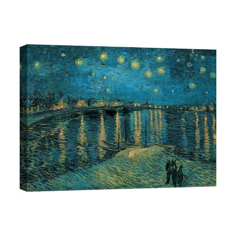 Quadro impressionista stampa su tela La Notte Stellata Vincent van Gogh Promozione