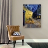 Stampa quadro su tela canvas Cafe Terrace at Night Vincent van Gogh Saldi