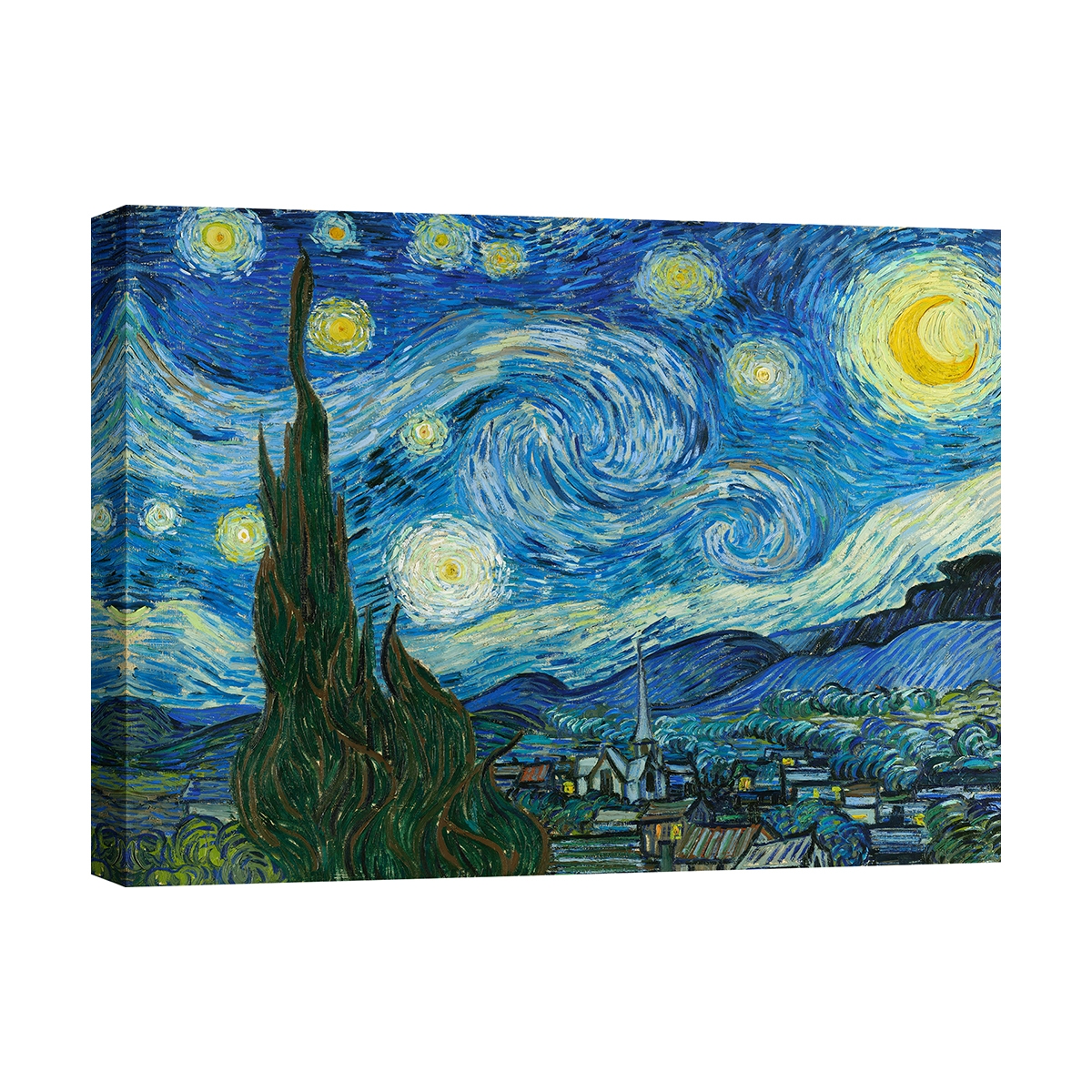 Quadro impressionista stampa su tela Notte stellata Vincent van Gogh Promozione