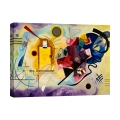 Quadro astratto moderno stampa su tela Yellow, Red & Blue Kandinsky Promozione