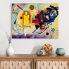 Quadro astratto moderno stampa su tela Yellow, Red & Blue Kandinsky Vendita