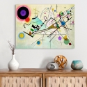 Stampa su tela quadro astratto contemporaneo Composition VIII Kandinsky Vendita