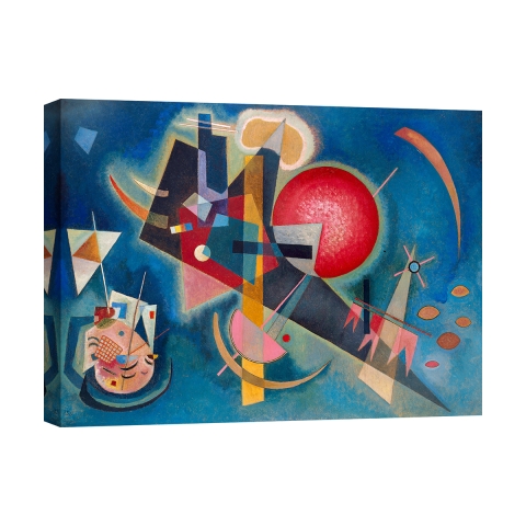 Quadro astratto moderno stampa su tela canvas Kandinsky Im Blau Promozione