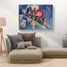 Quadro astratto moderno stampa su tela canvas Kandinsky Im Blau Saldi