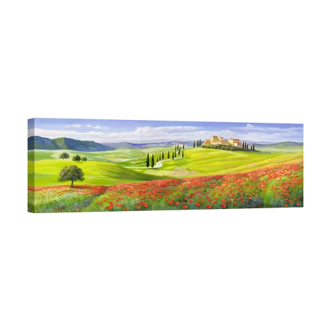 Quadro paesaggio collinare Verso il borgo in Toscana Adriano Galasso Promozione