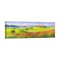 Quadro paesaggio collinare Verso il borgo in Toscana Adriano Galasso Promozione