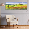 Quadro paesaggio collinare Verso il borgo in Toscana Adriano Galasso Saldi